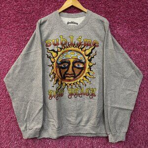 Sublime 40 oz to Freedom Rock Band Oversized Crewneck Sweater L/XL